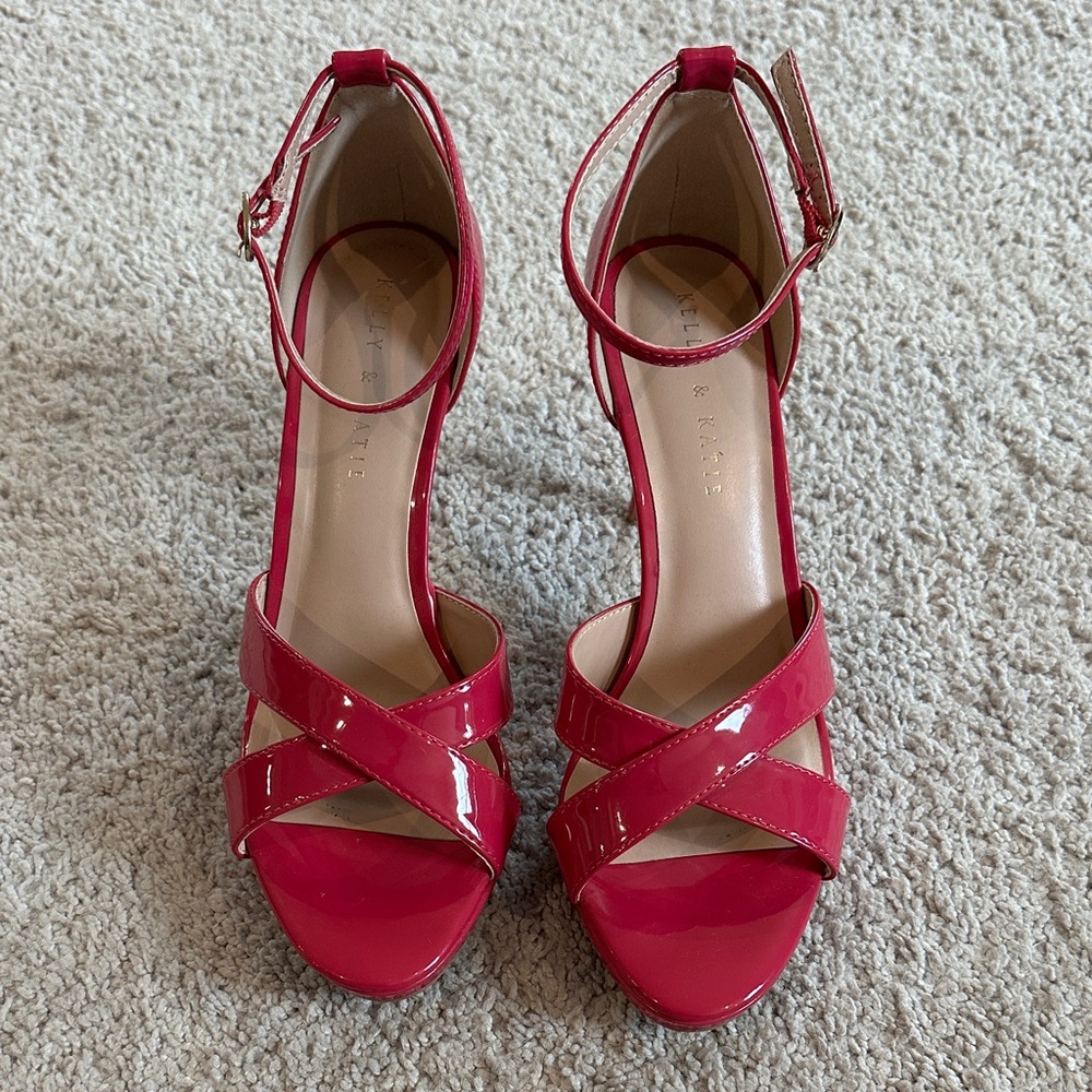Kelly & Katie Pink Patent Heels